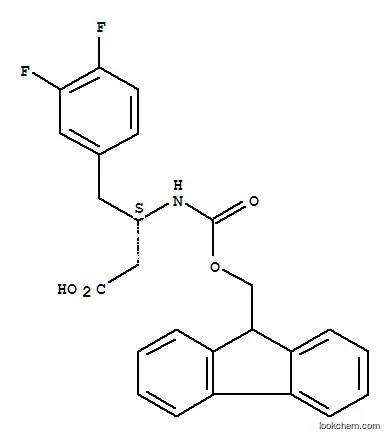 Molecular Structure of 270063-55-3 (Fmoc-(S)-3-Amino-4-(3,4-difluoro-phenyl)-butyric acid)