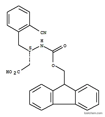 Molecular Structure of 270065-84-4 (Fmoc-(S)-3-Amino-4-(2-cyano-phenyl)-butyric acid)