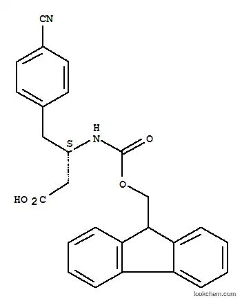 Molecular Structure of 270065-90-2 (Fmoc-(S)-3-Amino-4-(4-cyano-phenyl)-butyric acid)