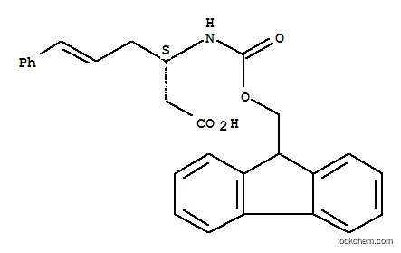 Molecular Structure of 270596-45-7 (Fmoc-(S)-3-Amino-(6-phenyl)-5-hexenoic acid)