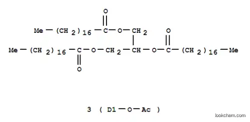Molecular Structure of 27233-00-7 ((ACETYLOXY)-OCTADECANOIC ACID 1,2,3-PROPANETRIYL ESTER)