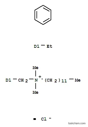 Molecular Structure of 27479-28-3 (Dodecyl(ethylbenzyl)dimethylammonium chloride)