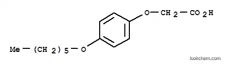 Molecular Structure of 27529-82-4 (Acetic acid, [p-(hexyloxy)phenoxy]- (8CI))