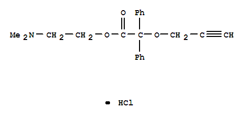 Benzeneaceticacid, a-phenyl-a-(2-propynyloxy)-, 2-(dimethylamino)ethyl ester, hydrochloride (9CI)