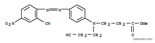 Molecular Structure of 27767-98-2 (methyl N-(2-cyanoethyl)-N-[4-[(2-cyano-4-nitrophenyl)azo]phenyl]-beta-alaninate)
