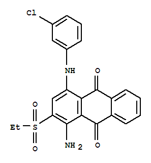 28252-15-5,1-amino-4-[(3-chlorophenyl)amino]-2-(ethylsulphonyl)anthraquinone,Anthraquinone,1-amino-4-(m-chloroanilino)-2-(ethylsulfonyl)- (7CI,8CI)