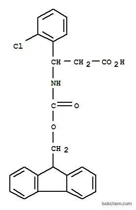 Molecular Structure of 284492-14-4 (FMOC-DL-3-(2-CHLOROPHENYL)-3-AMINO-PROPIONIC ACID)