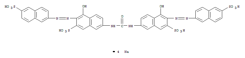 2-Naphthalenesulfonicacid,7,7'-(carbonyldiimino)bis[4-hydroxy-3-[2-(6-sulfo-2-naphthalenyl)diazenyl]-,sodium salt (1:4)