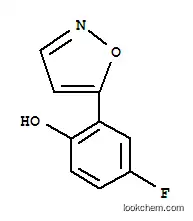 Molecular Structure of 288401-62-7 (4-FLUORO-2-(5-ISOXAZOLYL)PHENOL)