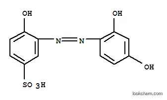 Benzenesulfonic acid, 3-[(2,4-dihydroxyphenyl)azo]-4-hydroxy-