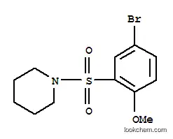 Molecular Structure of 295360-83-7 (1-(5-BROMO-2-METHOXYBENZENESULPHONYL)PIPERIDINE)