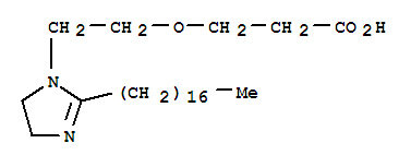 Propanoic acid,3-[2-(2-heptadecyl-4,5-dihydro-1H-imidazol-1-yl)ethoxy]-