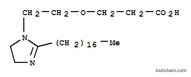 Molecular Structure of 30342-62-2 (3-[2-(2-heptadecyl-4,5-dihydro-1H-imidazol-1-yl)ethoxy]propionic acid)