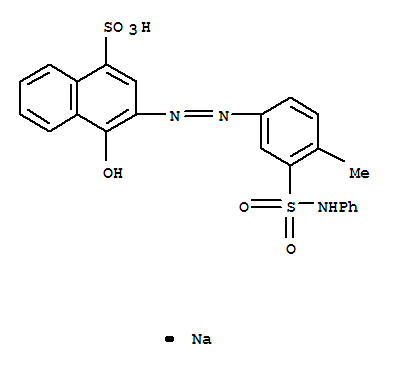1-Naphthalenesulfonicacid, 4-hydroxy-3-[2-[4-methyl-3-[(phenylamino)sulfonyl]phenyl]diazenyl]-,sodium salt (1:1)