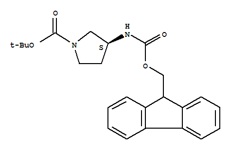 (3S)-3-[(9H-FLUOREN-9-YLMETHOXY)CARBONYL]AMINO]-1-PYRROLIDINECARBOXYLIC ACID 1,1-DIMETHYLETHYL ESTERCAS
