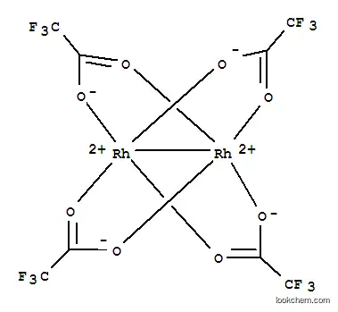 Molecular Structure of 31126-95-1 (Rhodium(II) trifluoroacetate dimer)