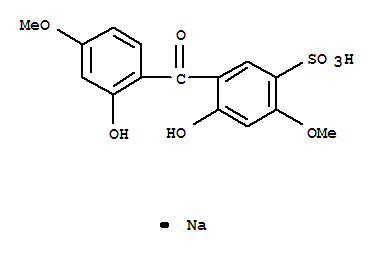 Benzenesulfonic acid,4-hydroxy-5-(2-hydroxy-4-methoxybenzoyl)-2-methoxy-, sodium salt (1:1)