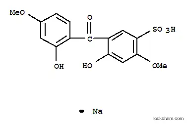 Molecular Structure of 3121-60-6 (2,2'-DIHYDROXY-4,4'-DIMETHOXY-5-SULFOBENZOPHENONE SODIUM SALT)