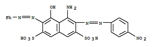 2,7-Naphthalenedisulfonicacid, 4-amino-5-hydroxy-3-[2-(4-nitrophenyl)diazenyl]-6-(2-phenyldiazenyl)-