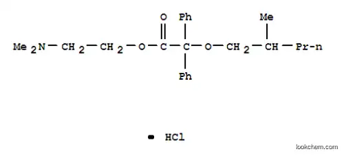 Molecular Structure of 3142-11-8 (dimethyl-[2-[2-(2-methylpentoxy)-2,2-diphenyl-acetyl]oxyethyl]azanium chloride)