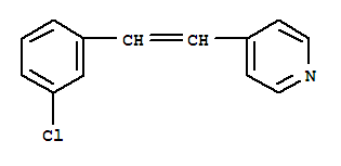 31428-94-1,3'-chloro-4-stilbazole,Pyridine,4-(m-chlorostyryl)- (8CI); 3'-Chloro-4-stilbazole; 4-(m-Chlorostyryl)pyridine