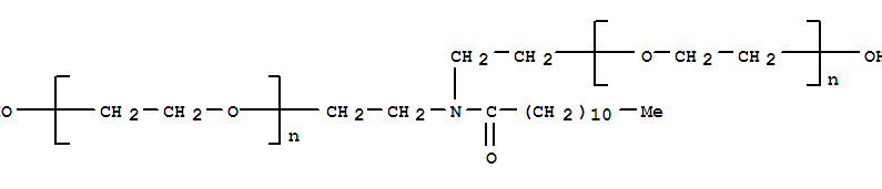 .alpha.,.alpha.'-[[(1-oxododecyl)imino]di-2,1-ethanediyl]bis[.omega.-hydroxy-poly(oxy-1,2-ethanediyl)