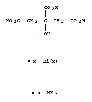 1,2,3-Propanetricarboxylicacid, 2-hydroxy-, bismuth(3+) ammonium salt (1:?:?)