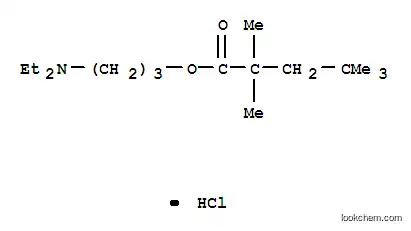 Molecular Structure of 32058-57-4 (Valeric acid, 2,2,4,4-tetramethyl-, 3-diethylaminopropyl ester, hydroc hloride)