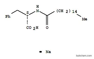Molecular Structure of 32190-55-9 (Sodium N-hexadecanoyl-L-phenlyalaninate)