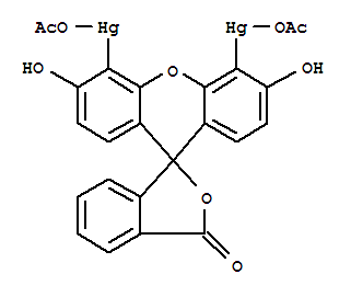 Mercury, bis(acetato-kO)[m-(3',6'-dihydroxy-3-oxospiro[isobenzofuran-1(3H),9'-[9H]xanthene]-4',5'-diyl)]di-