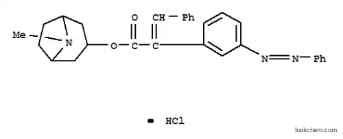Molecular Structure of 32467-99-5 (Benzeneacetic acid, 3-(phenylazo)-alpha-(phenylmethylene)-, 8-methyl-8 -azabicyclo(3.2.l)oct-3-yl ester, monohydrochloride, endo-)