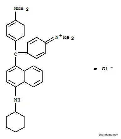 Molecular Structure of 3251-84-1 ([4-[alpha-[4-(cyclohexylamino)-1-naphthyl]-p-(dimethylamino)benzylidene]-2,5-cyclohexadien-1-ylidene]dimethylammonium chloride)