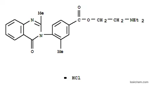 Molecular Structure of 3281-77-4 (3-Methyl-4-(2-methyl-4-oxo-3(4H)-quinazolinyl)benzoic acid 2-(diethyla mino)ethyl ester HCl)