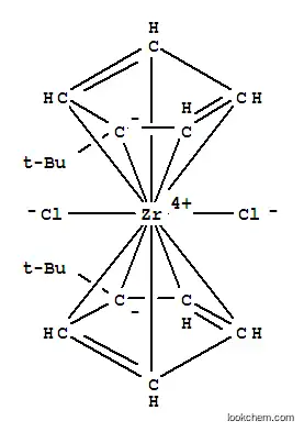 Molecular Structure of 32876-92-9 (BIS(TERT-BUTYLCYCLOPENTADIENYL)ZIRCONIUM DICHLORIDE)
