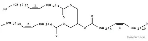 Molecular Structure of 3296-43-3 (1,2,3-TRI[CIS-6-OCTADECENOYL]GLYCEROL)