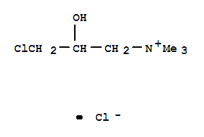 3327-22-8,1-Propanaminium,3-chloro-2-hydroxy-N,N,N-trimethyl-, chloride (1:1),(3-Chloro-2-hydroxypropyl)trimethylammoniumchloride (7CI);1-Propanaminium, 3-chloro-2-hydroxy-N,N,N-trimethyl-, chloride(9CI);Ammonium, (3-chloro-2-hydroxypropyl)trimethyl-, chloride (8CI);(2-Hydroxy-3-chloropropyl)trimethylammonium chloride;(3-Chloro-2-hydroxypropyl)-N,N,N-trimethylammonium chloride;1-Chloro-3-(trimethylammonio)-2-propanol chloride;1-Chloro-3-trimethylammonium-2-propanol chloride;COPA 60S;CR 2000;Catiomaster C;Catiomaster C 60;Cation Master C;Dextrosil KA;Dowquat 188;N-(3-Chloro-2-hydroxypropyl)-N,N,N-trimethylammoniumchloride;NSC 51216;QUAB;QUAB 188;Reagens S-CFZ;Trimethyl(2-hydroxy-3-chloropropyl)ammonium chloride;VerolanKAF;Vircotone ECO;3-Chloro-2-hydroxypropyltrimethyl ammonium chloride;