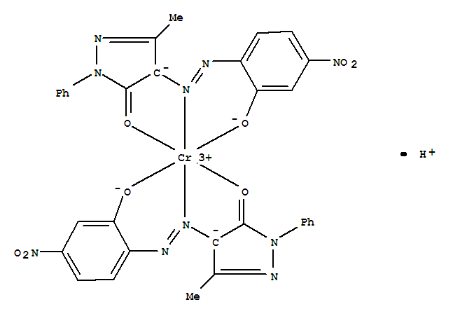 Chromate(1-),bis[2,4-dihydro-4-[2-[2-(hydroxy-kO)-4-nitrophenyl]diazenyl-kN1]-5-methyl-2-phenyl-3H-pyrazol-3-onato(2-)-kO3]-, hydrogen (1:1)
