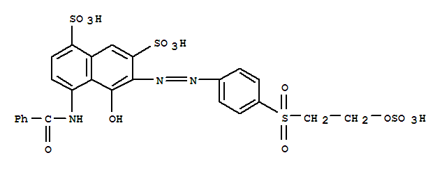 1,7-Naphthalenedisulfonicacid,4-(benzoylamino)-5-hydroxy-6-[2-[4-[[2-(sulfooxy)ethyl]sulfonyl]phenyl]diazenyl]-