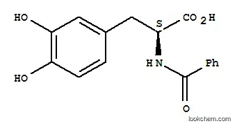 Molecular Structure of 33515-38-7 (N-benzoyl-3-hydroxy-L-tyrosine)