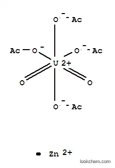 Molecular Structure of 33959-50-1 (zinc tetrakis(acetato-O)dioxouranate)