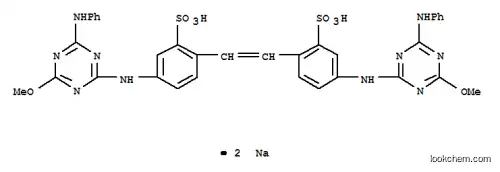 Molecular Structure of 3426-43-5 (Disodium 4,4'-bis[(4-anilino-6-methoxy-1,3,5-triazin-2-yl)amino]stilbene-2,2'-disulphonate)