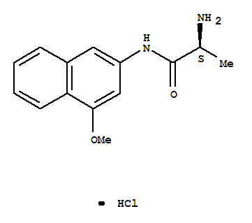 Propionamide,2-amino-N-(4-methoxy-2-naphthyl)-, monohydrochloride, (S)- (8CI)