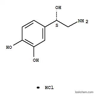 Molecular Structure of 3458-94-4 ((S)-4-(2-amino-1-hydroxyethyl)pyrocatechol hydrochloride)