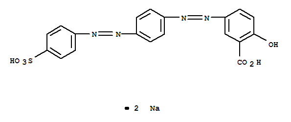 disodium 5-(4-(4-sulphophenylazo)phenylazo)salicylate