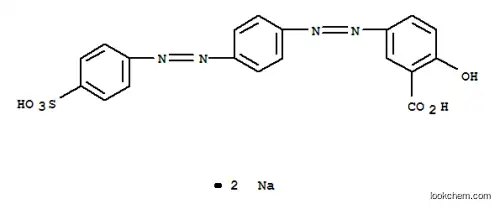 Molecular Structure of 3564-27-0 (disodium 5-(4-(4-sulphophenylazo)phenylazo)salicylate)