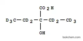 Molecular Structure of 358731-27-8 (2-ETHYL-D5-2-HYDROXYBUTYRIC-3,3,4,4,4-D5 ACID)