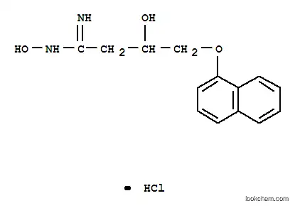Molecular Structure of 35991-93-6 (4-(1-naphthoxy)-3-hydroxybutyramide oxime hydrochloride)