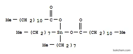 Molecular Structure of 3648-18-8 (Bis(lauroyloxy)dioctyltin)