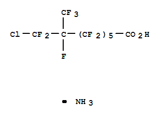 Octanoic acid,7-(chlorodifluoromethyl)-2,2,3,3,4,4,5,5,6,6,7,8,8,8-tetradecafluoro-, ammoniumsalt (1:1)