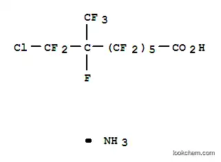 Molecular Structure of 3658-57-9 (ammonium 8-chlorohexadecafluoro-7-methyloctanoate)